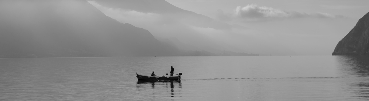 Fischerboot auf dem Gardasee